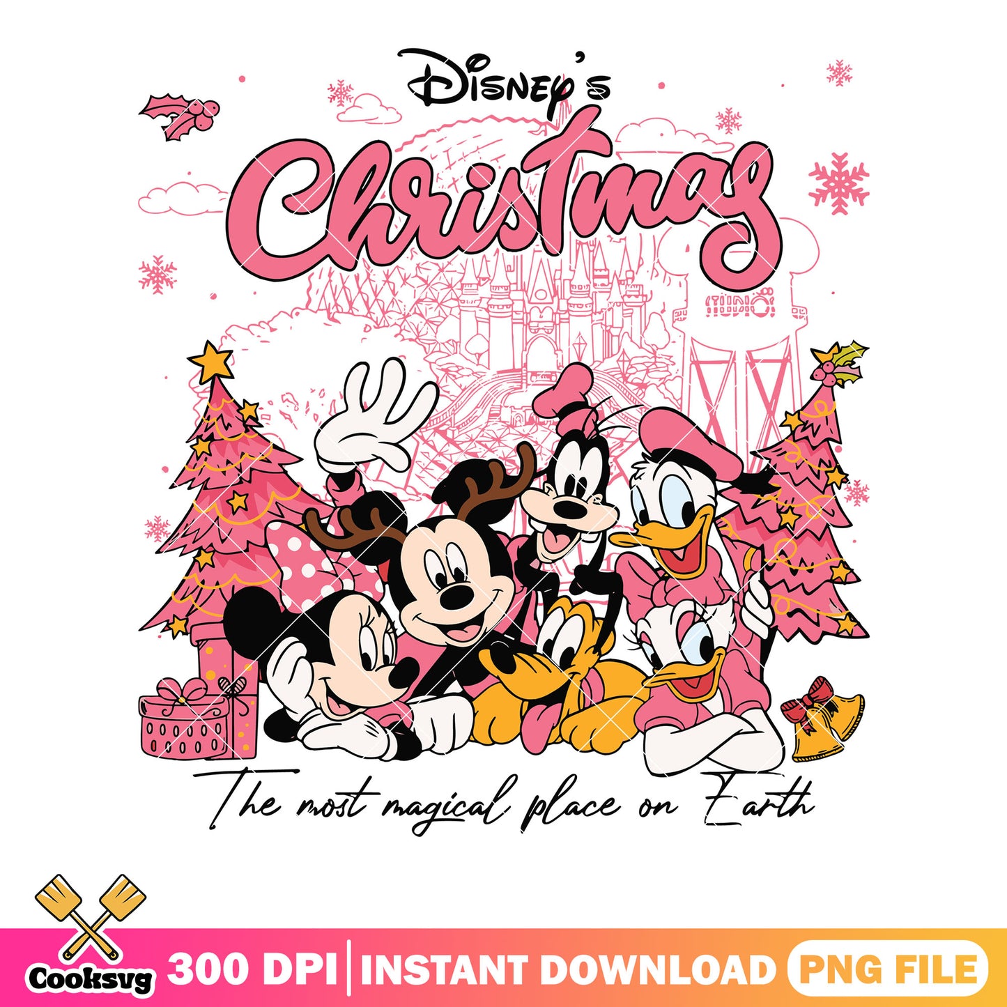 Disney pinky christmas png, jingle bell​ png, mickey and friends png