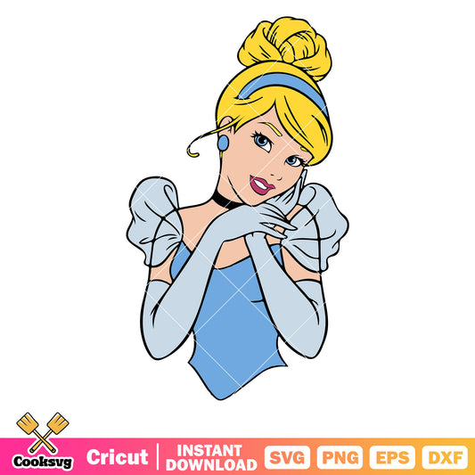 Disney princess cinderella vibes svg, disney princess cinderella dress​ svg