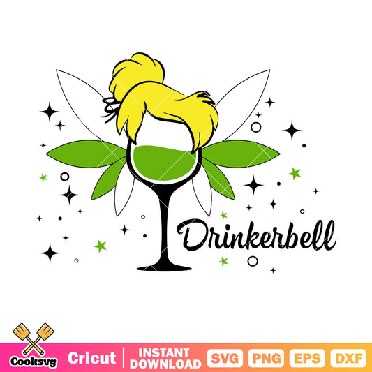 Disney princess drinkerbell svg, disney princess svg, drinkerbell​ svg