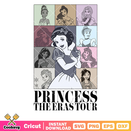 Disney princess the eras tour svg, the eras tour svg, disney princess svg