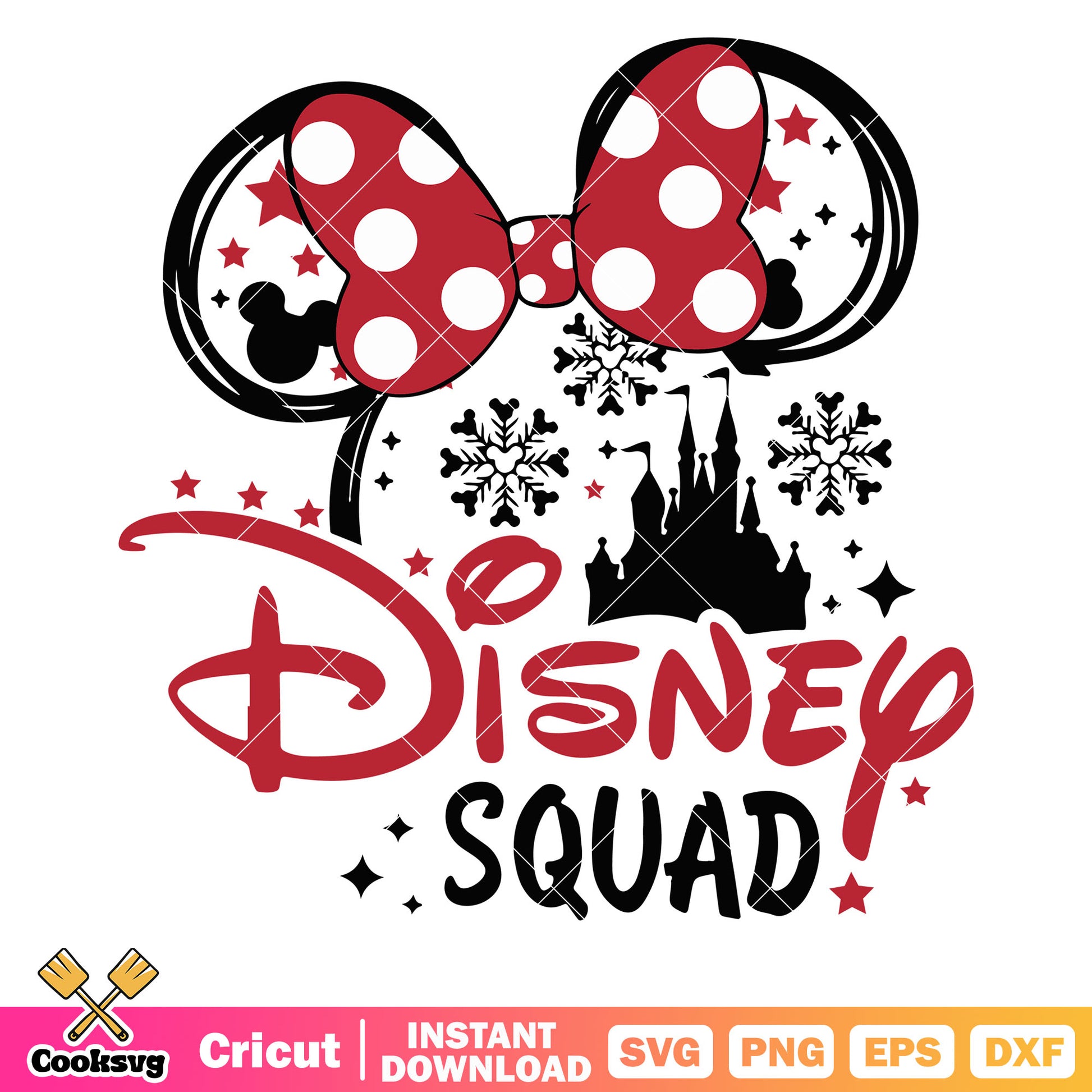 Disney squad minnie head svg, disney squad svg, minnie head svg