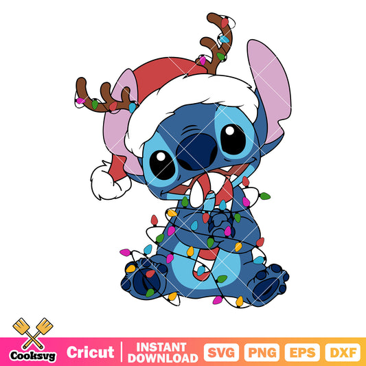 Disney stitch christmas cute svg