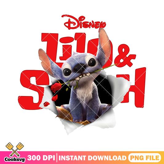 Disney stitch movie design png, new stitch movie​ png, stitch movie 2025​ png