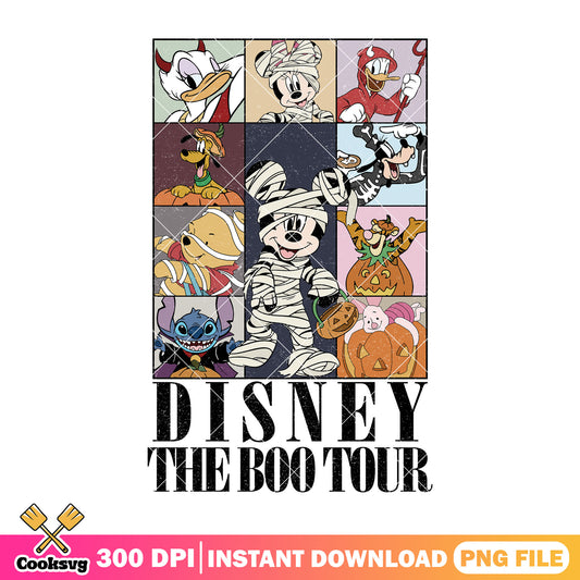 Disney the boo tour png, disney halloween png, cartoon halloween png