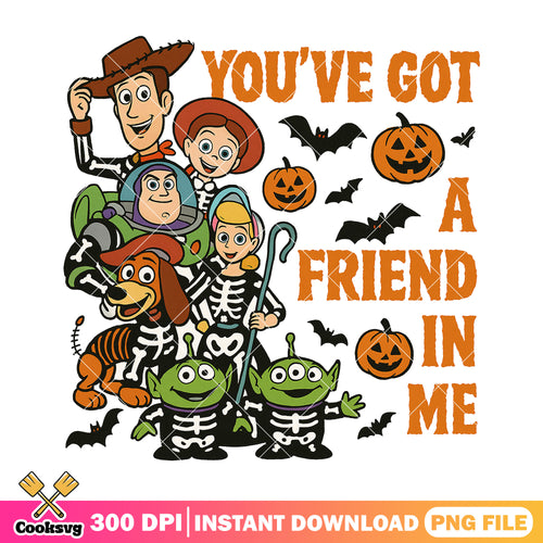 Disney toy friends png, halloween spirit png, toys disney png