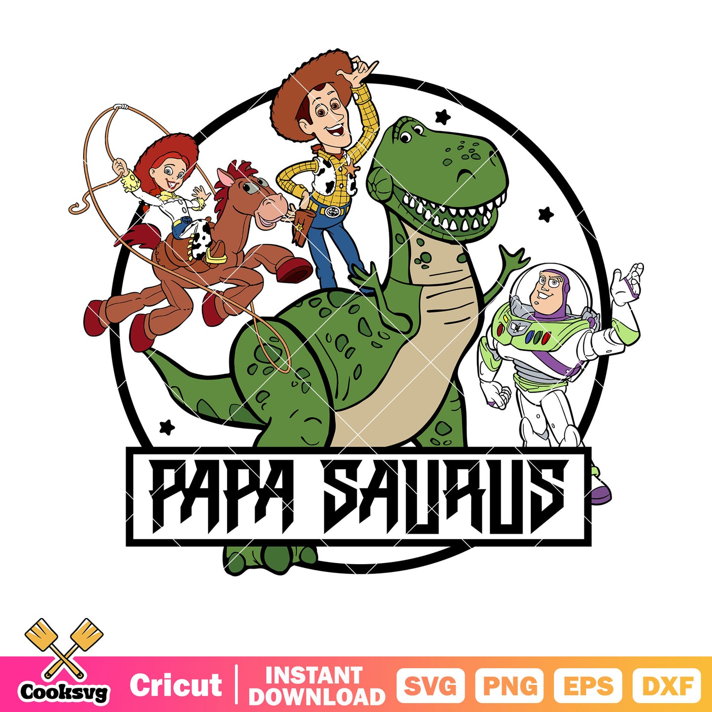 Disney toy story papa saurus svg, disney toy story svg, toy story dad svg