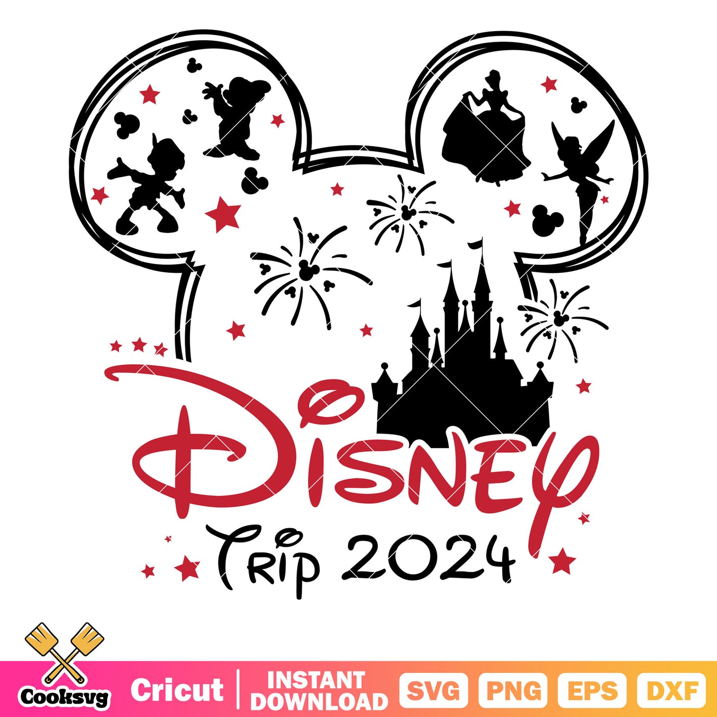 Disney trip 2024 mickey head svg, mickey mouse head svg, disney trip svg