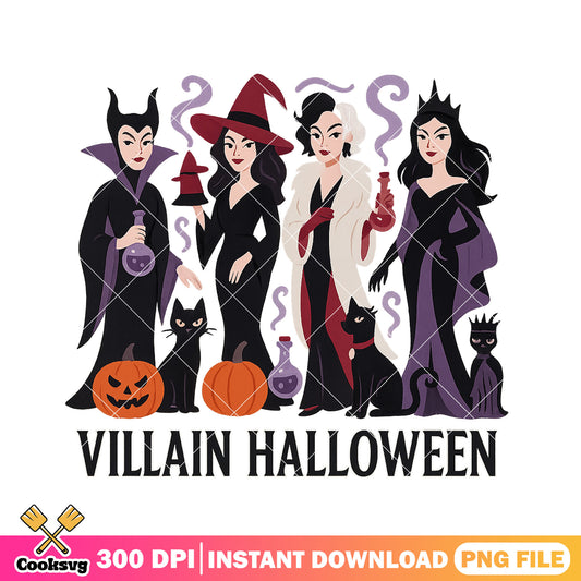 Disney villain halloween design png, scary halloween costumes png