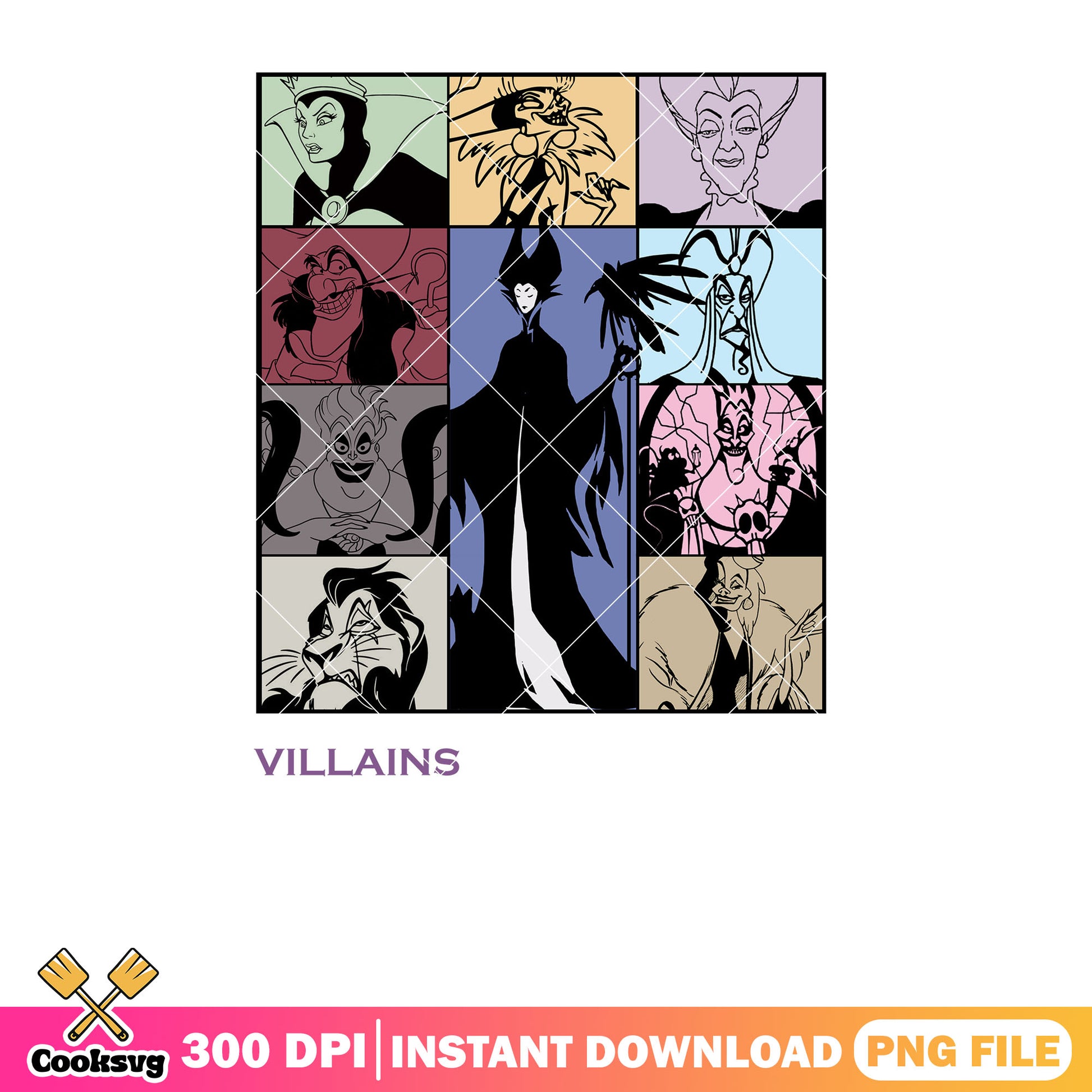 Disney villains dark power png, disney villains png, horror disney png