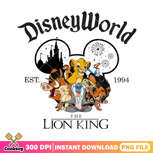 Disneyworld lion king mickey png, lion king png, disney world png