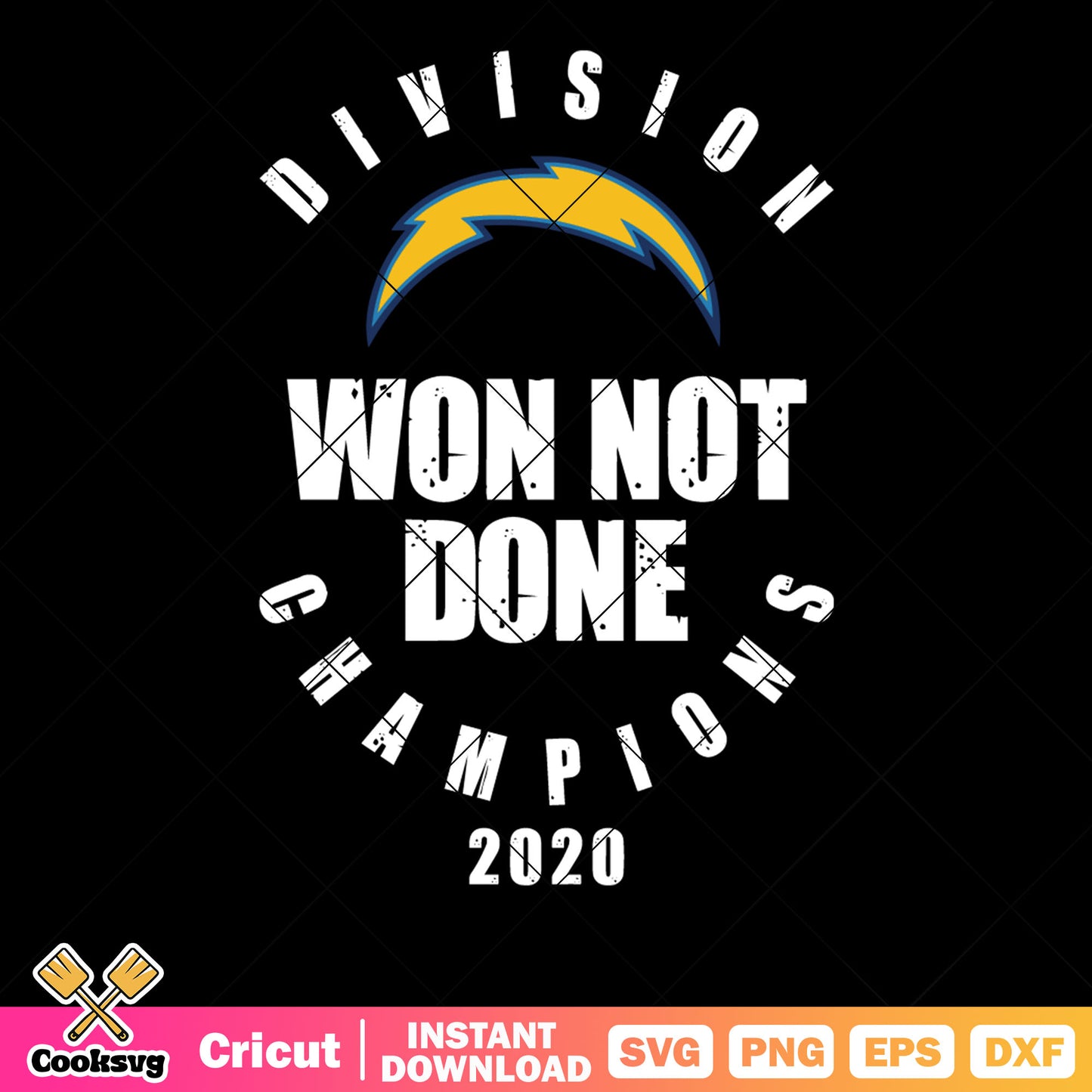 Division chapion 2020 svg, NFL teams svg, ​la chargers svg