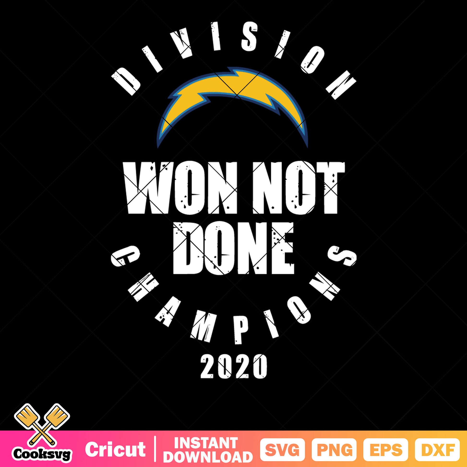 Division chapion 2020 svg, NFL teams svg, ​la chargers svg