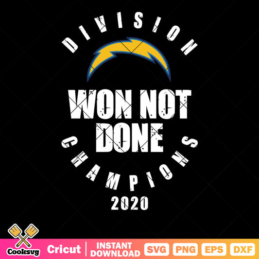Division chapion 2020 svg, NFL teams svg, ​la chargers svg