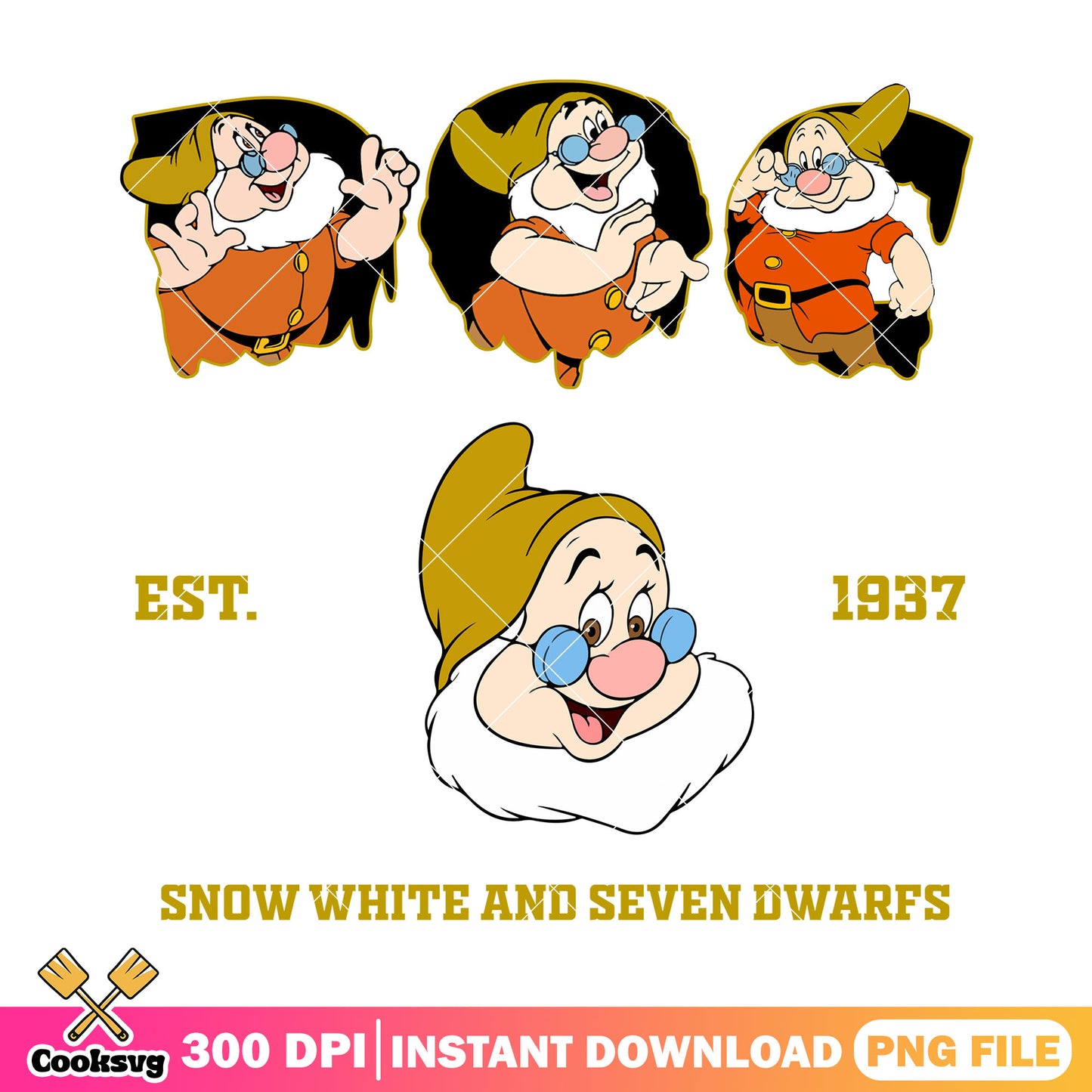 Doc est 1937 png, doc dwarf​ png, walt disney png