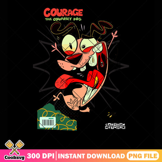Dog screaming png, Cowardly Dog png, Eustace Bagge png