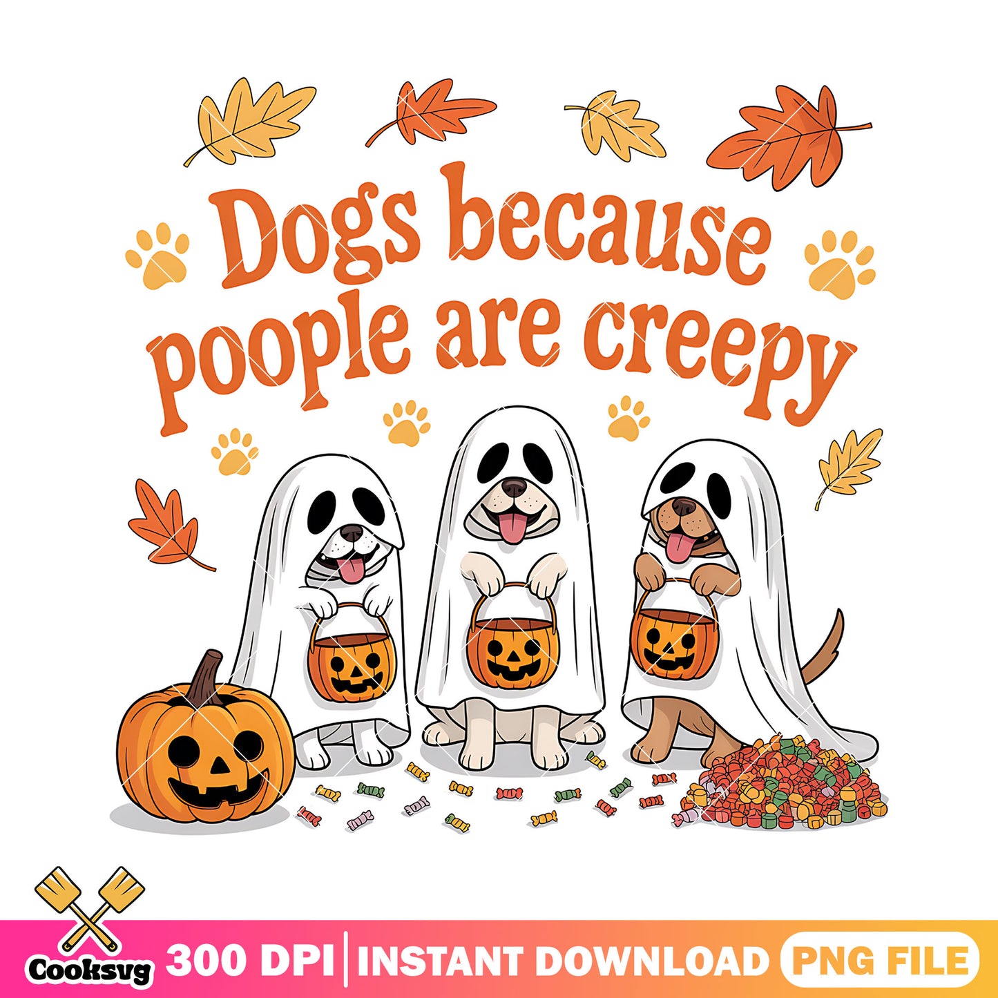 Dogs halloween quote png, halloween spirit png, funny quotes png