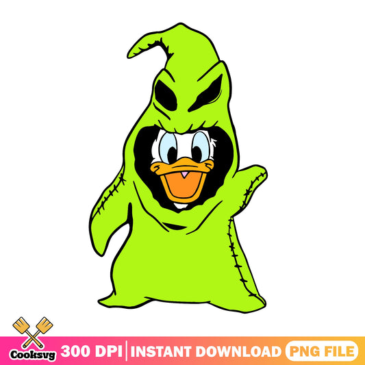 Donald Duck Oogie Boogie Halloween PNG, Disney Halloween PNG, Donald Duck PNG