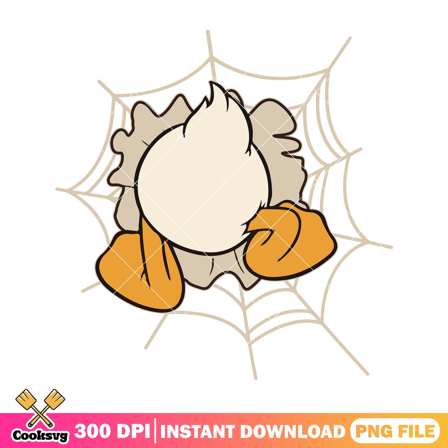 Donald butt web stuck png, donald duck png, halloween jokes png