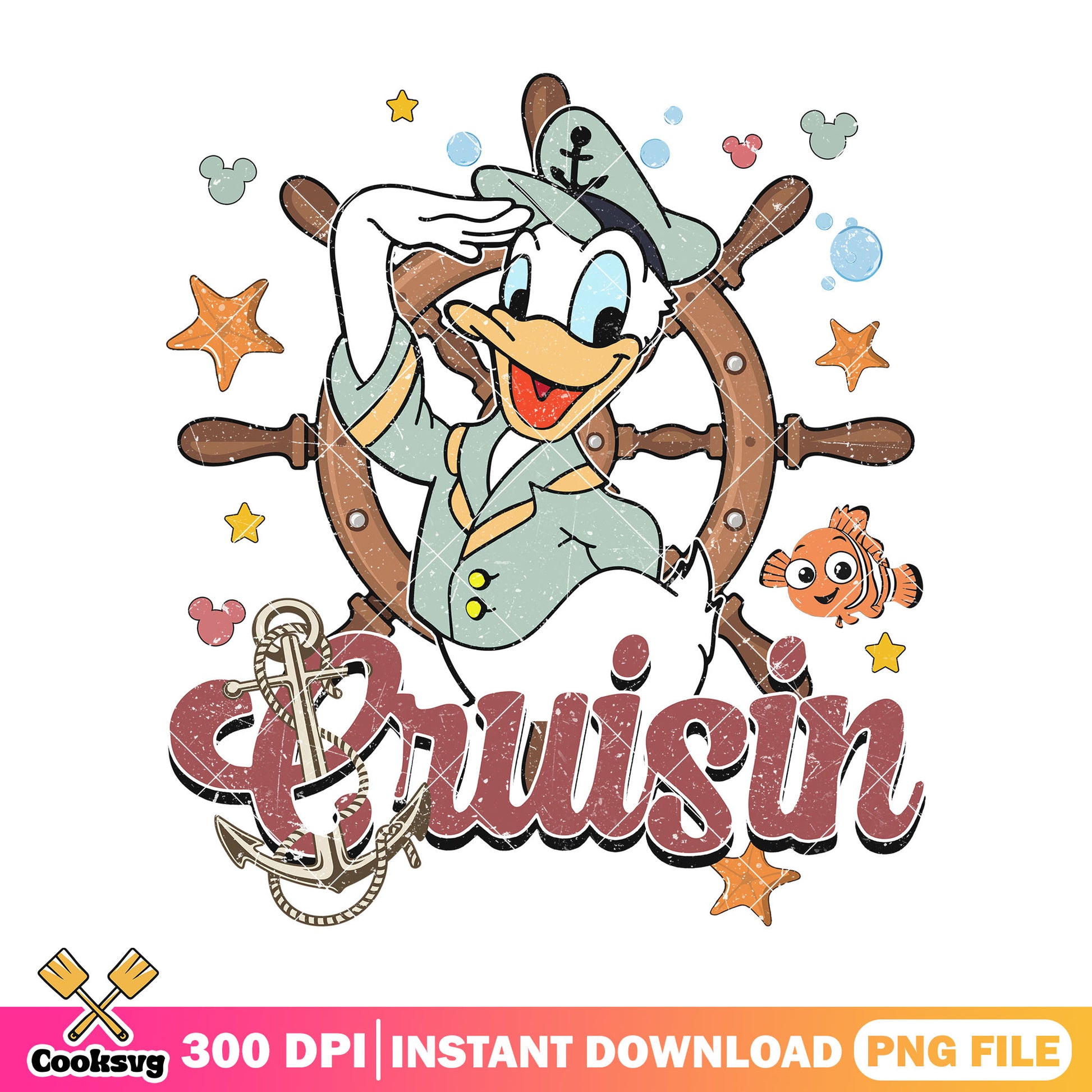 Donald cruisin png, disney cruise png, donald duck​ png