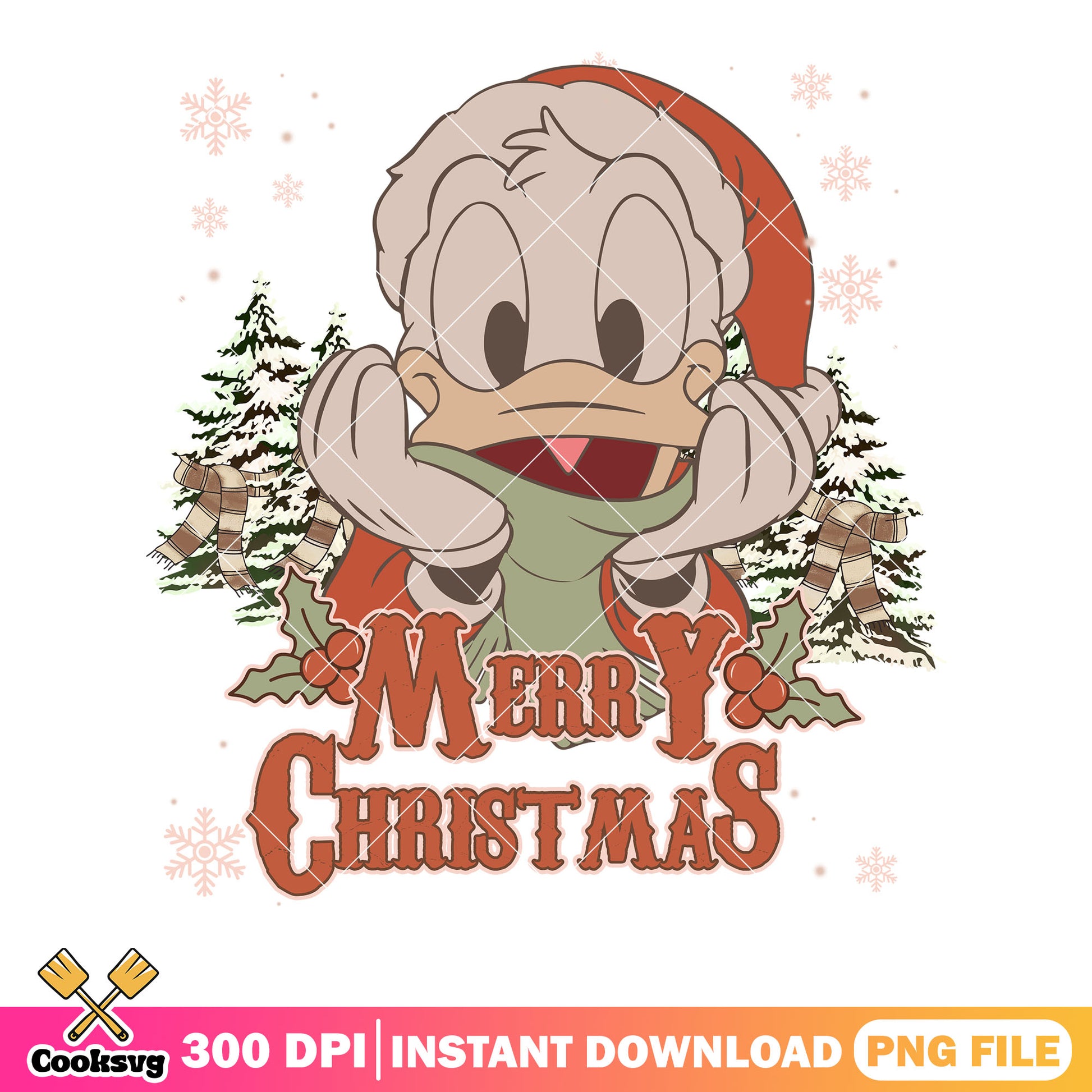 Donald duck christmas night png, disney christmas png, Disneyland png