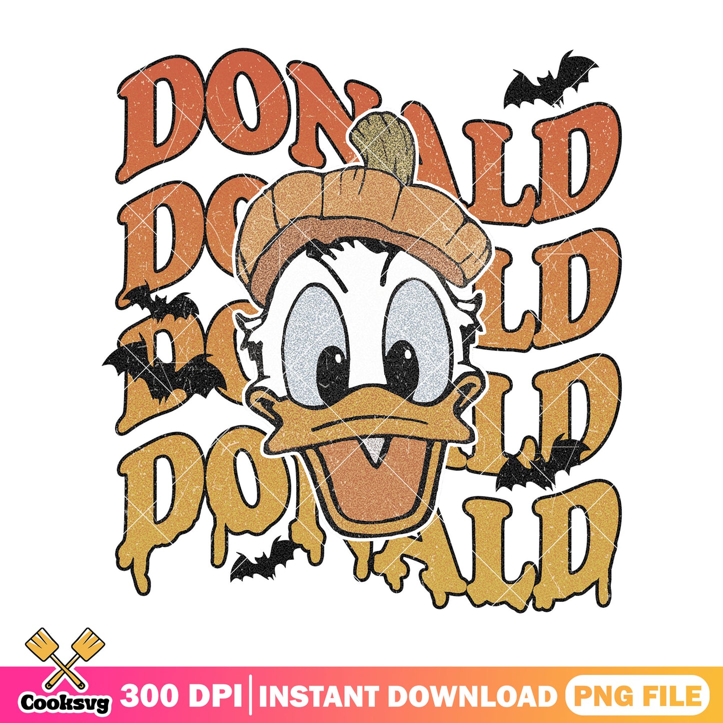 Donald duck halloween vibe png, mickey mouse png, donald head png
