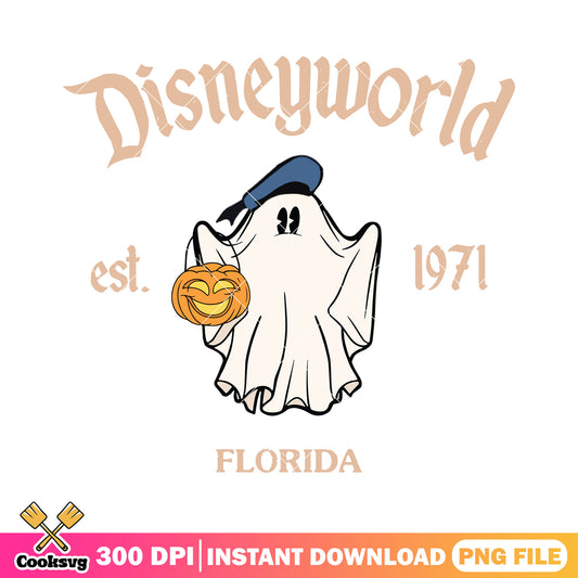 Donald florida halloween png, disney land png, halloween town png