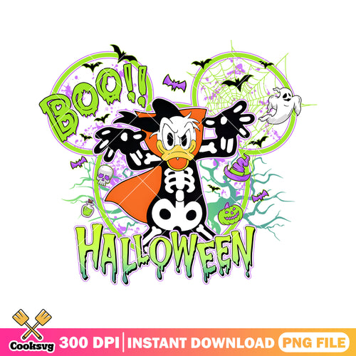 Donald in skeleton outfit png, when is halloween png, disney donald png