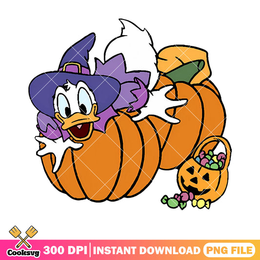 Donald the witch png, jack o lantern png, disney halloween png