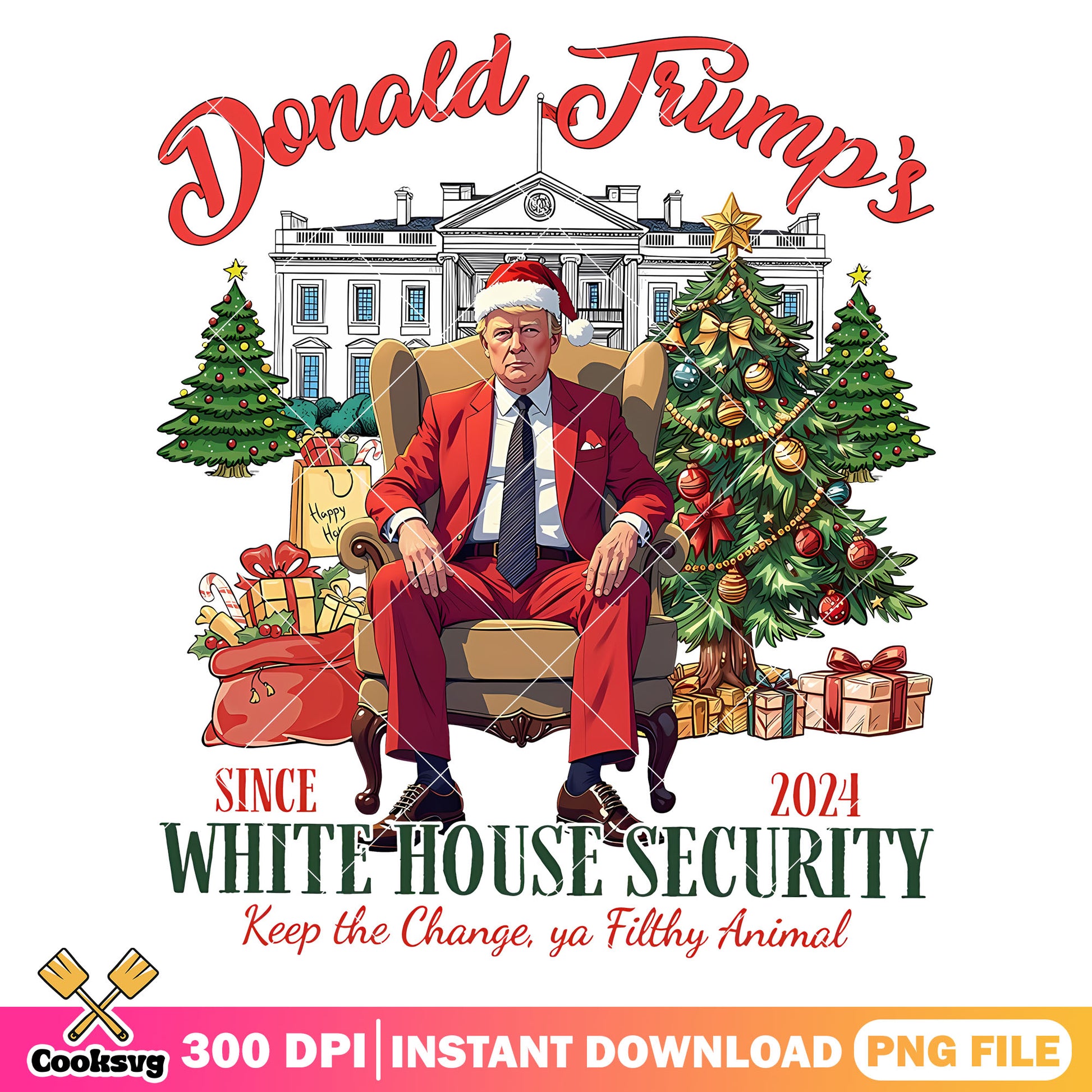 Donald trump white house security png, trump  christmas png, donald trump png