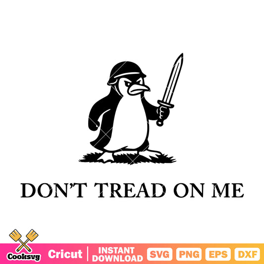 Dont tread on me pengunin svg, dont tread on me​ svg, club pengunin island​ svg
