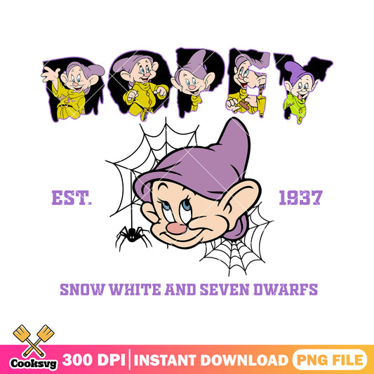 Dopey est 1937 black png, dopey dwarf​ png, walt disney png