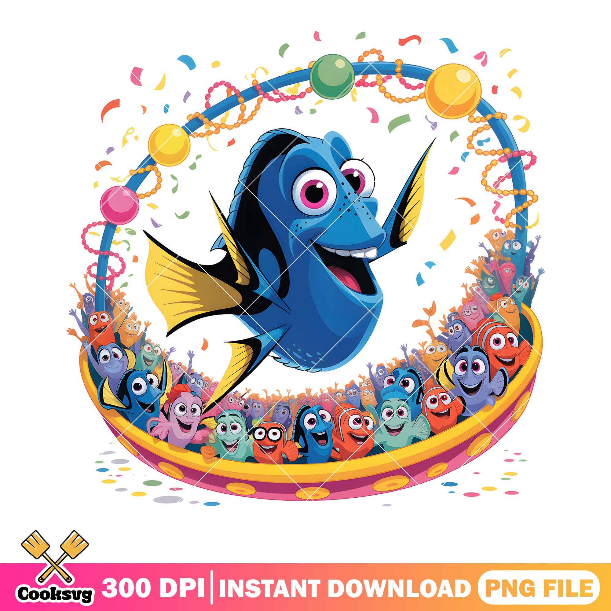Dory with fish chain png, dory fish png, disney movie png – Cooksvg