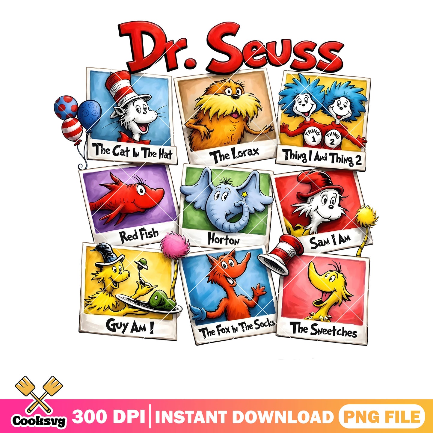 Dr seuss carioon character png, cartoon for kid png, the lorax png
