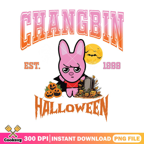 Dracula changbin design png, this is halloween png, pig horror png