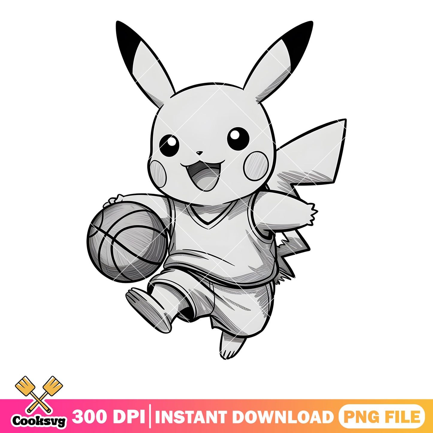 Drawing basketball pikachu png, pikachu pokemon png, game freak company​ png