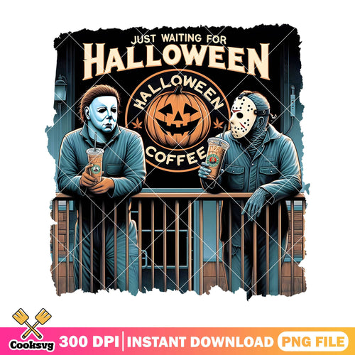 Drinking and wait halloween png, film killer png, halloween day png