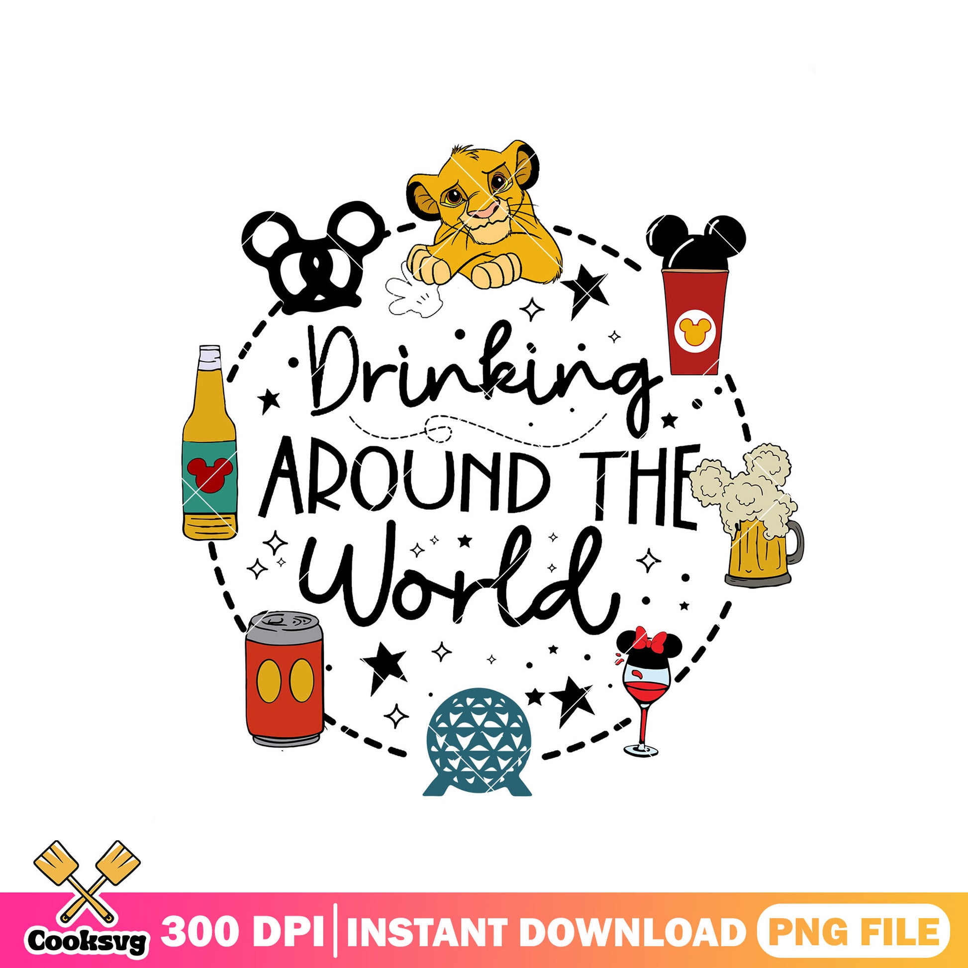 Drinks world simba png, simba lion king​​ png, disney movies​ png