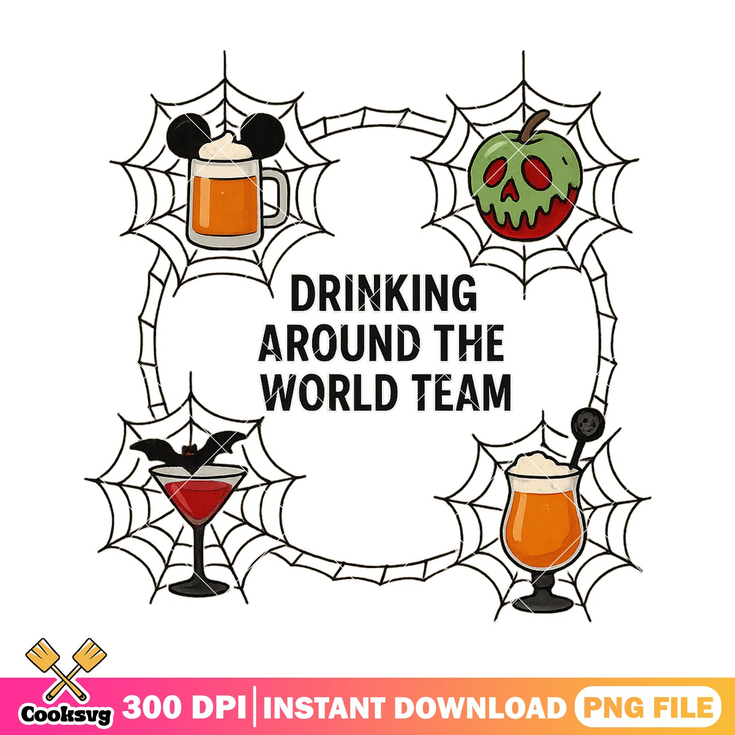 Drink world disney png, disney tour png, halloween returns png