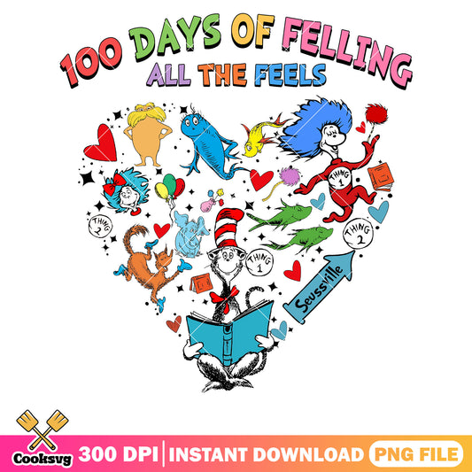 Dr seuss all the feels love png, dr seuss love png, dr seuss cartoon png
