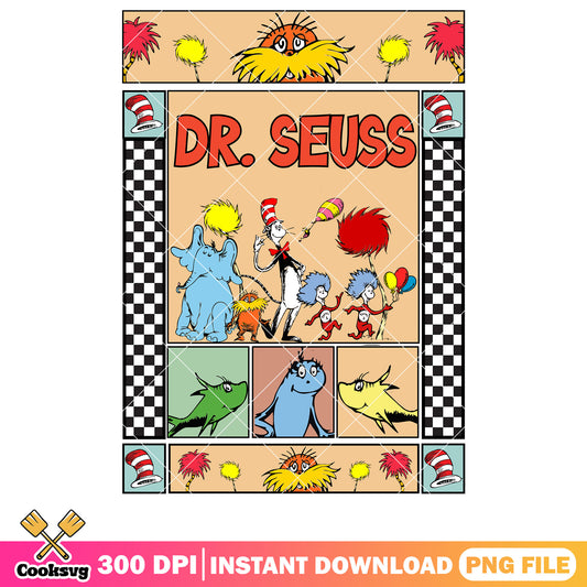 Dr seuss and characters moment png, dr seuss characters png
