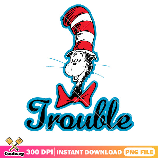 Dr seuss cartoon trouble png, dr seuss troubles​ png, dr seuss cartoon png