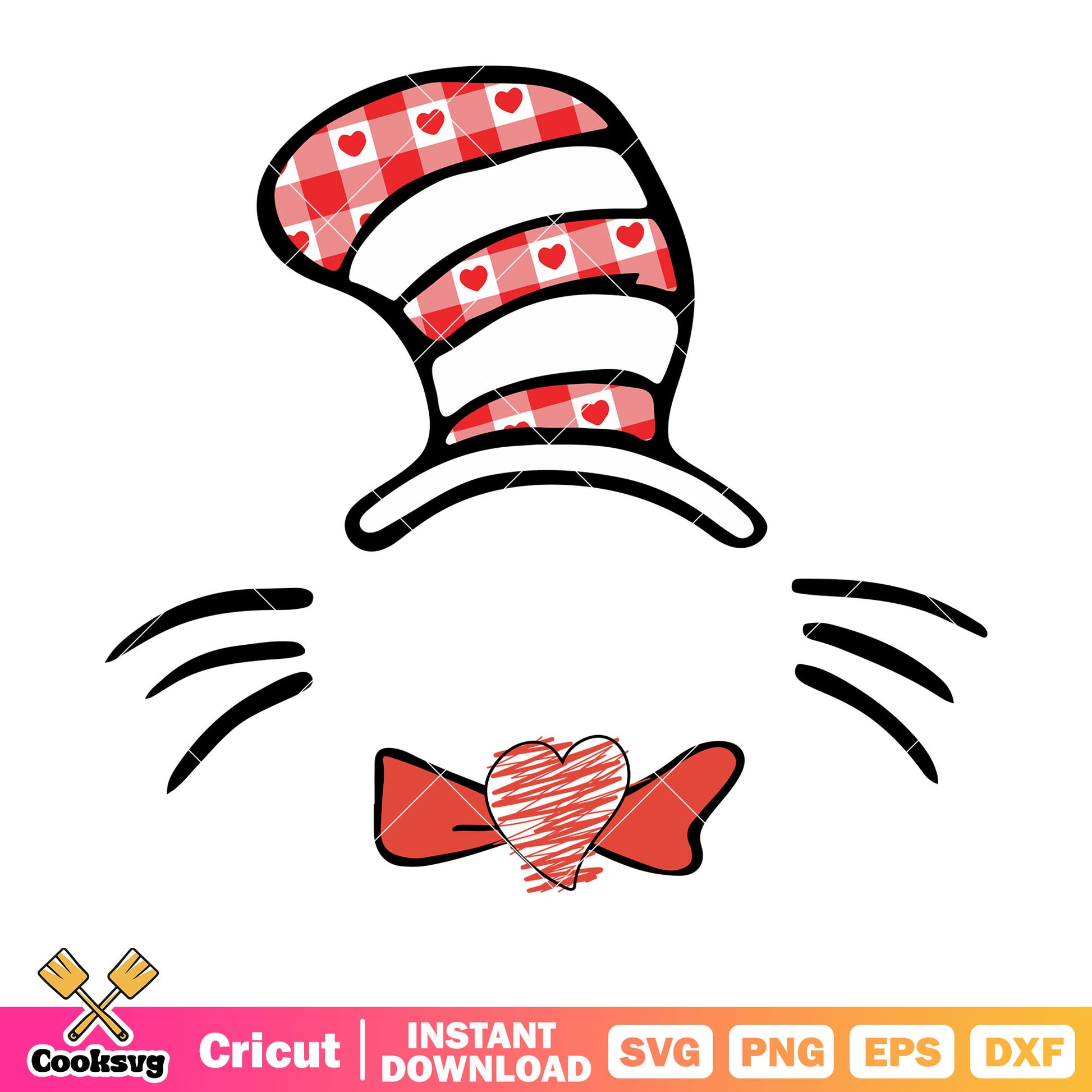 Dr seuss face and hat svg, dr seuss hats​ svg, dr seuss svg