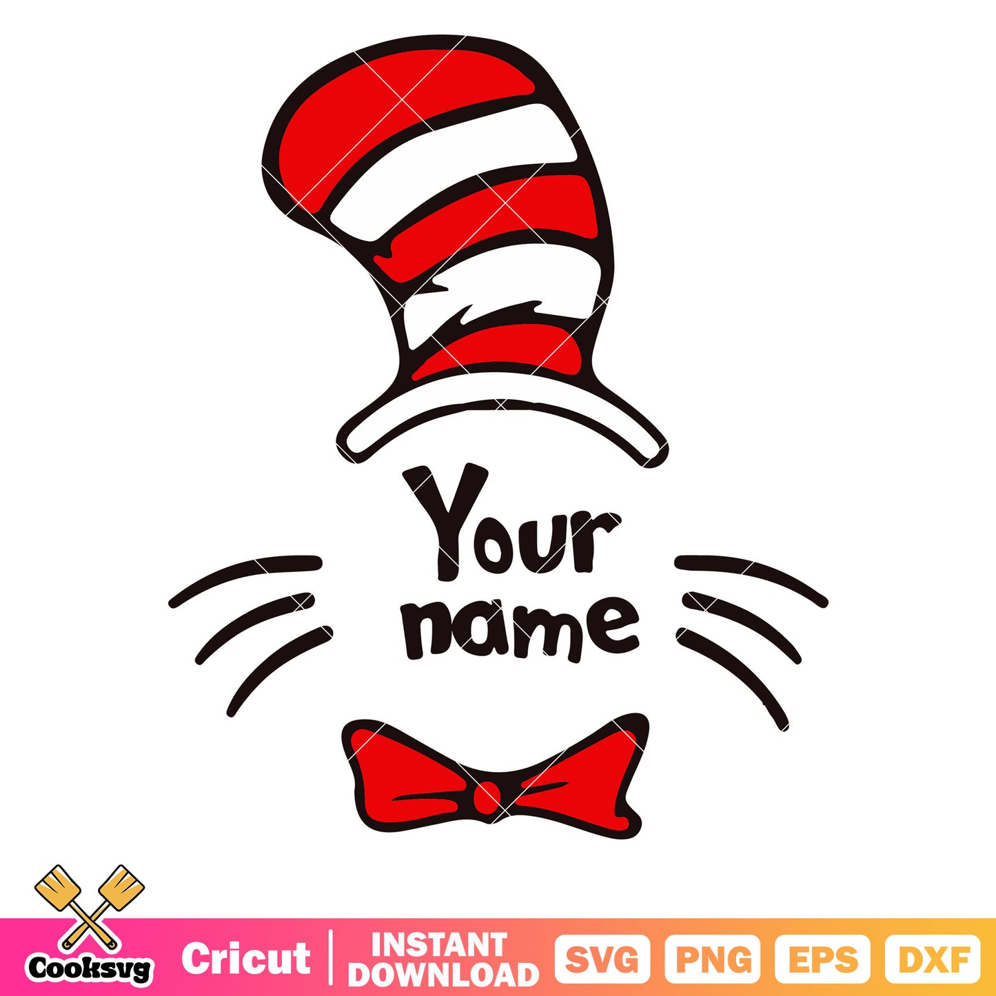 Dr seuss face your name svg, dr seuss name​ svg, dr seuss svg