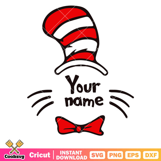 Dr seuss face your name svg, dr seuss name​ svg, dr seuss svg