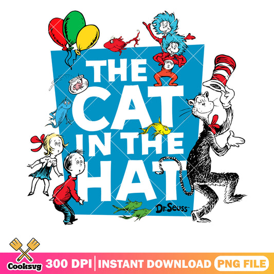 Dr seuss friends cat in the hat png, cat in the hat​ png, dr seuss friends png