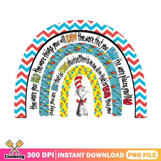 Dr seuss friends rainbow quotes png, dr seuss rainbow png