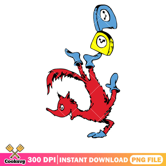 Dr seuss friends red fox png, fox and socks dr seuss​ png