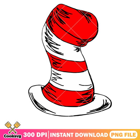 Dr seuss hat cartoon png design, dr seuss hat png, dr seuss png