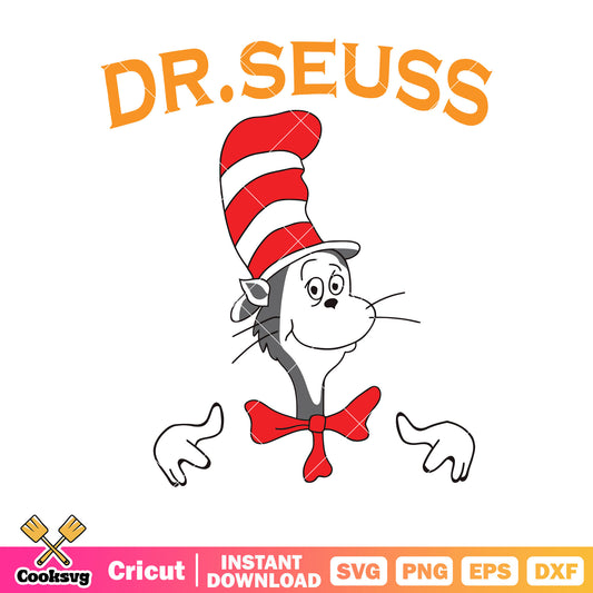 Dr seuss head cartoon svg, dr seuss head svg, dr seuss svg