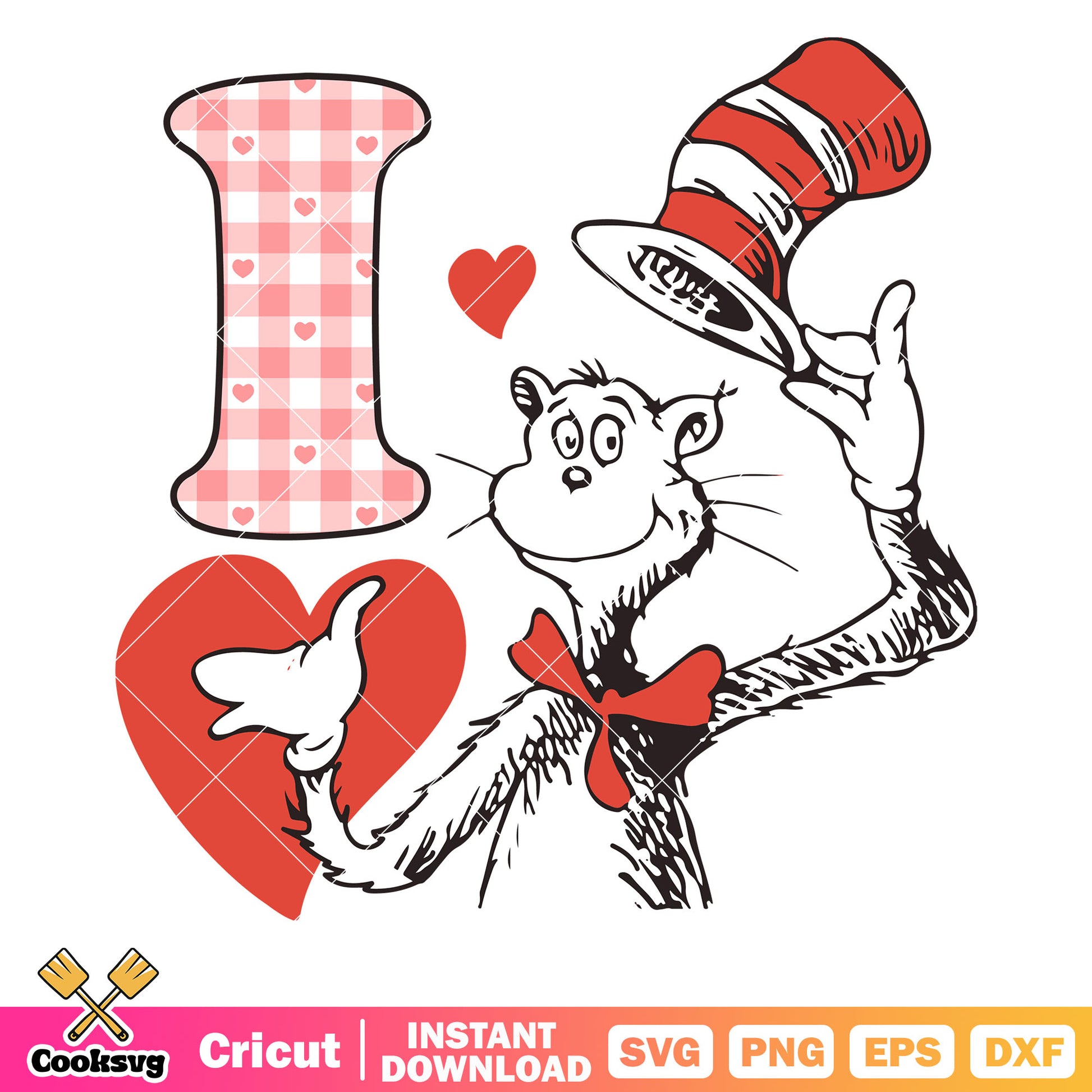 Dr seuss love valentine svg design, dr seuss love quotes​ svg